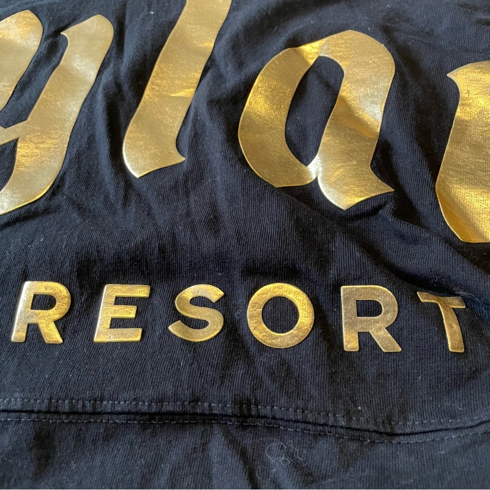 Disneyland Resort Spirit Jersey Sleeping Beauty Castle Gold Black Long Sleeve XL - Picture 6 of 8